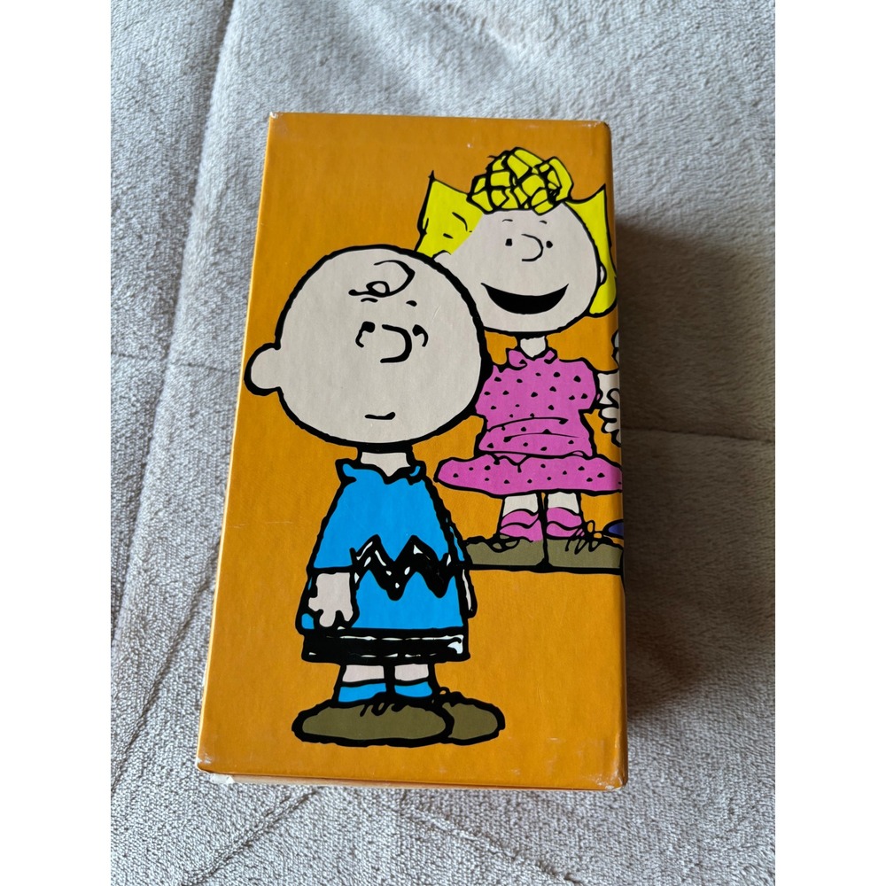 Peanuts Thanksgiving Gift Set VHS Great Pumpkin Charlie Brown 1995 Tapes